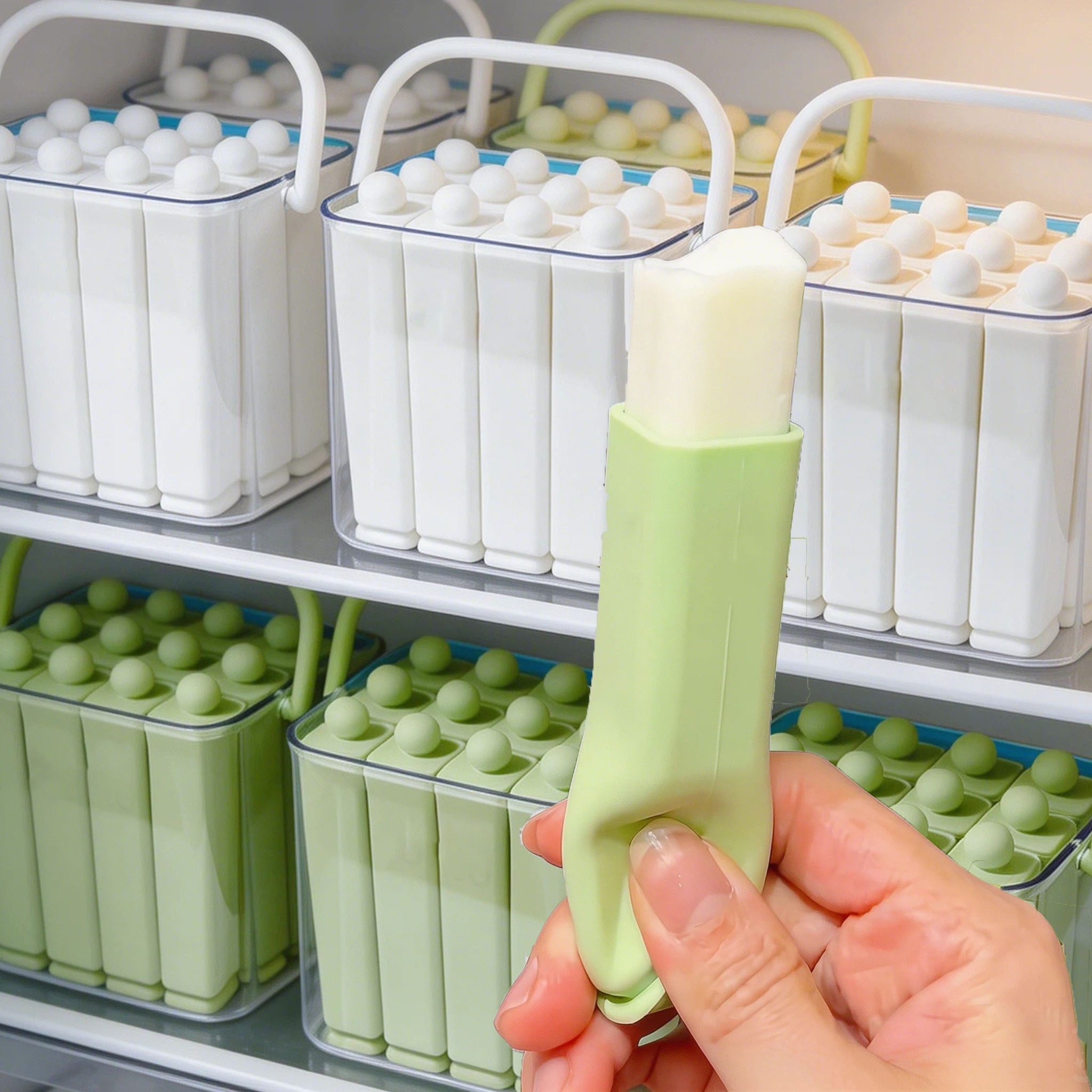 Citrus Juicer Bar - Lebensmittelechte Silikon-Eisform mit Deckel und Griff
