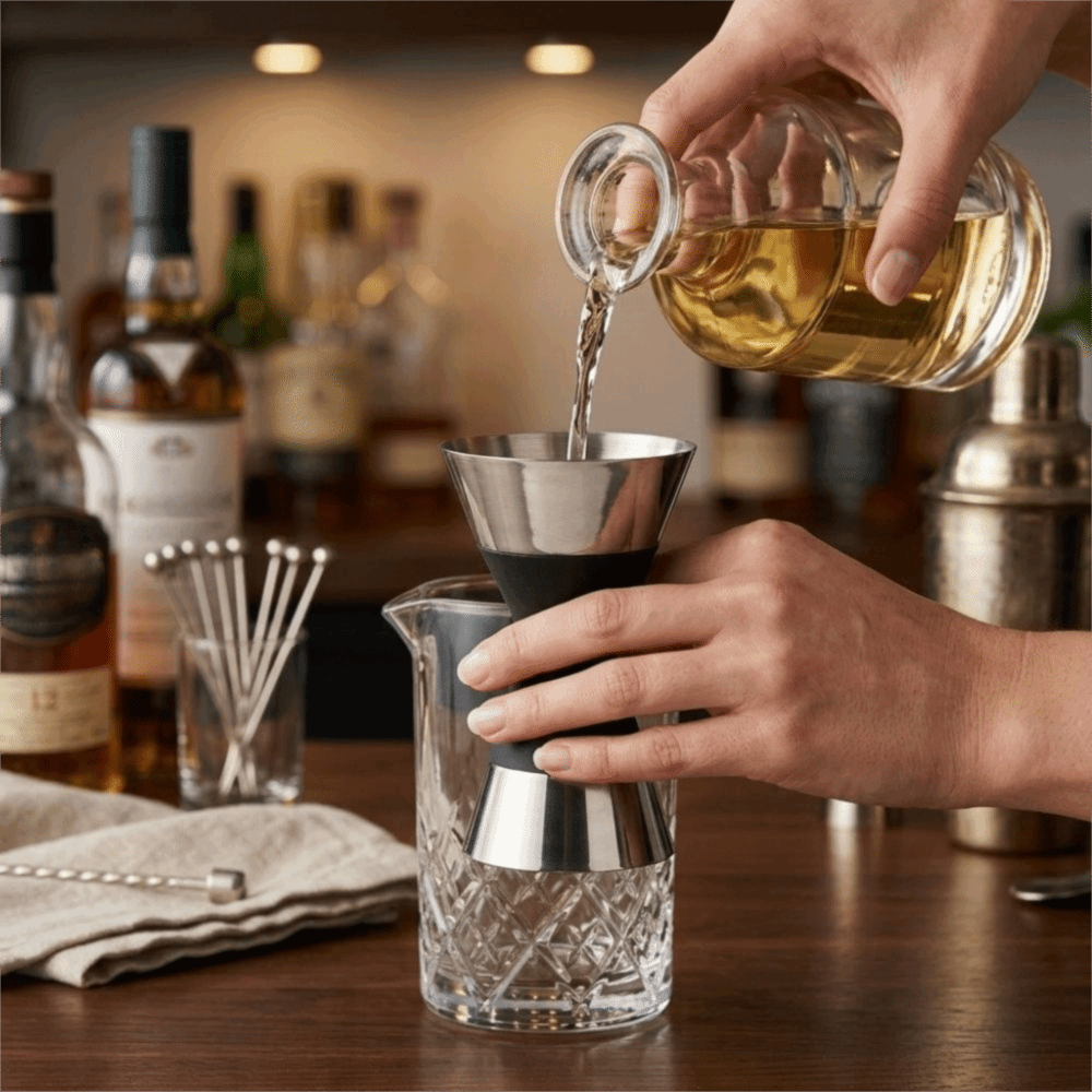 Jigger Double Sided - Professioneller 304 Edelstahl Cocktail Jigger Doppelseitiger