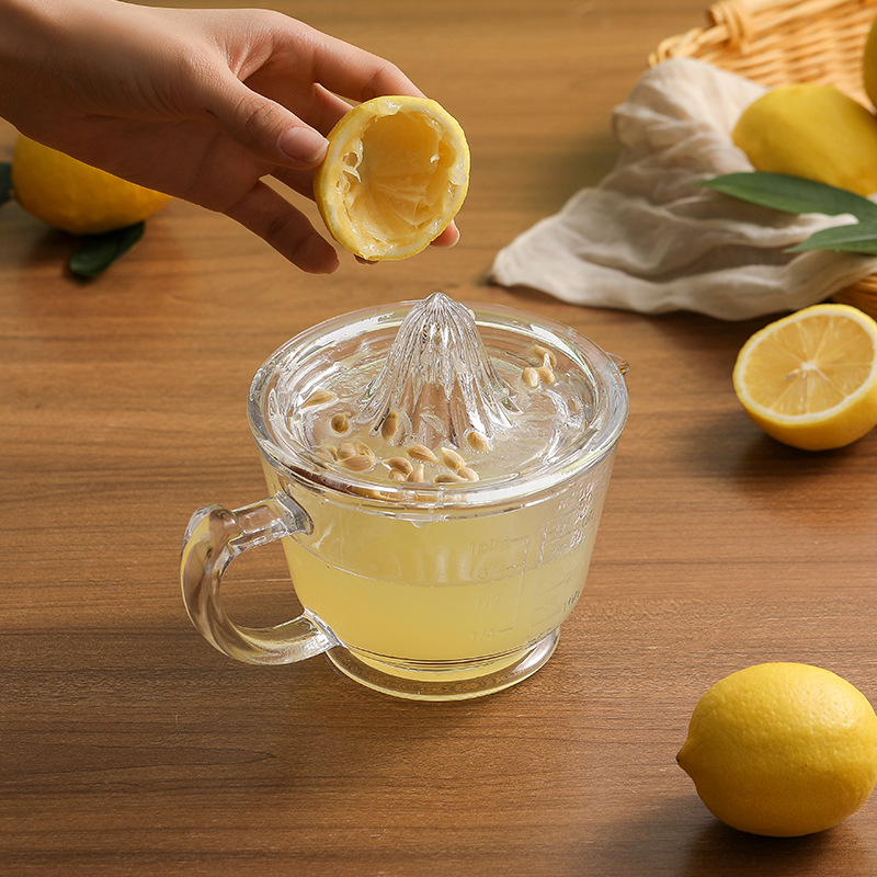 Citrus Juicer Bar - Kreative Glas-Zitronenpresse für Zuhause, Manuelle Fruchtpresse,