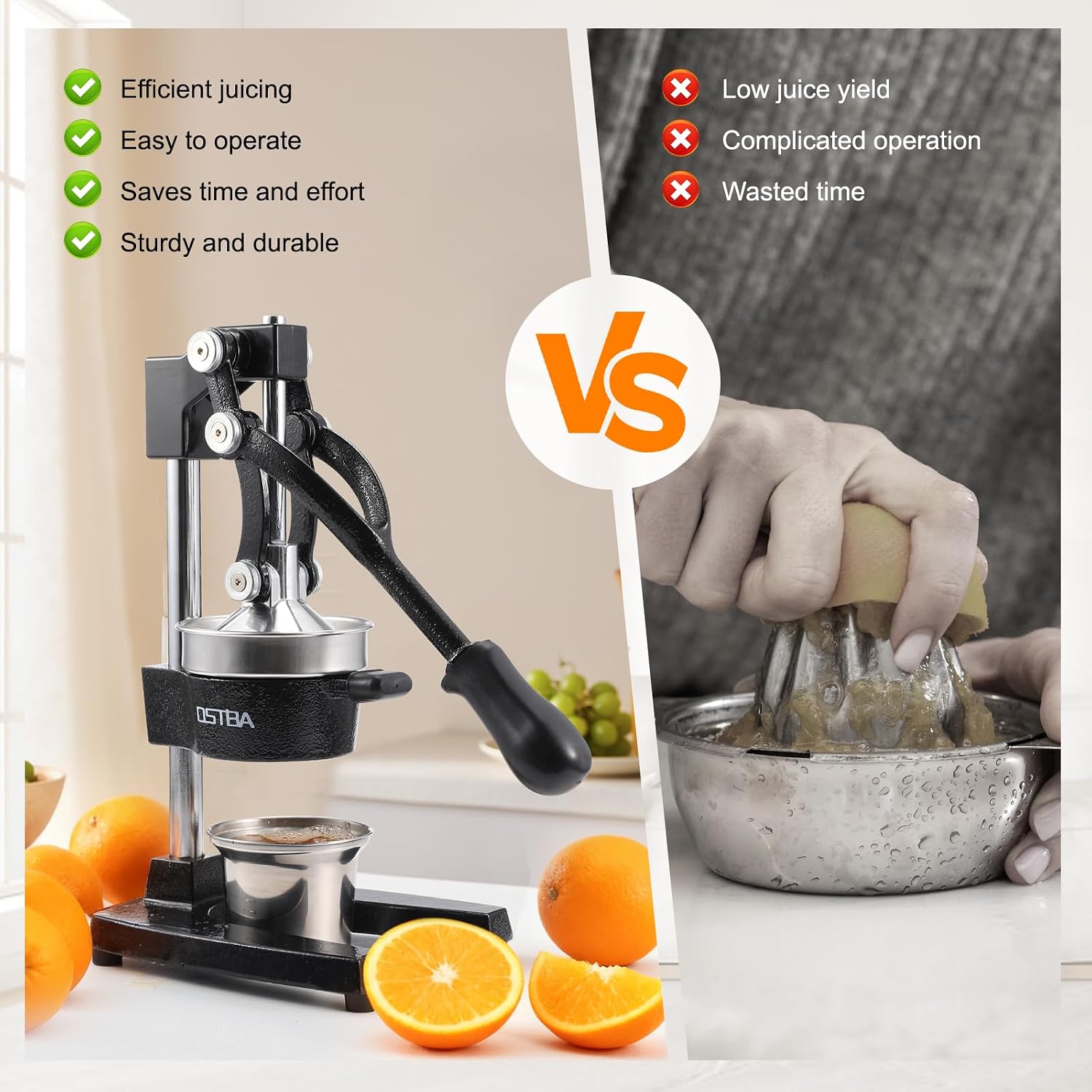 Manuelle Zitruspresse aus Guss – Citrus Juicer Bar Bewertung und Preis