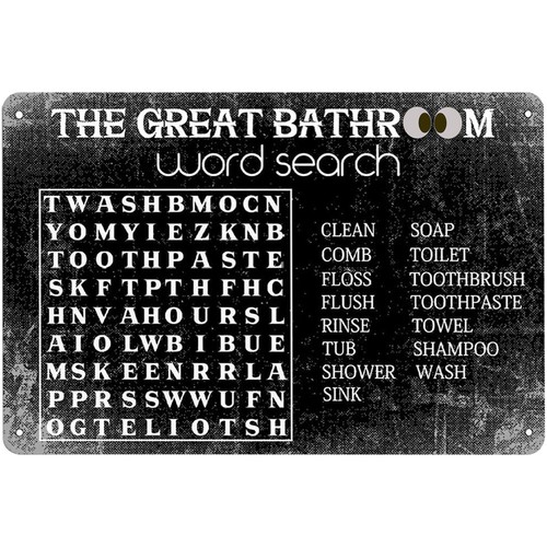 Lustiges Badezimmer-Wortfindsp – Home Bar Word Bewertung und Preis